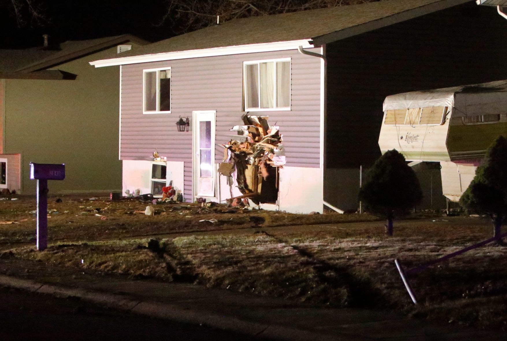 Vehicle crashes into house